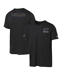Nike Big Boys and Girls Black Buffalo Bills 2025 Nfl Crucial Catch Tri-Blend Dri-fit T-Shirt