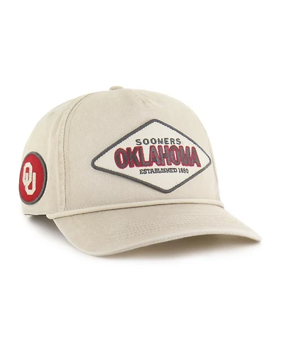 '47 Brand Men's and Women's Cream Oklahoma Sooners Outdoorsmen Cairn Hitch Adjustable Hat