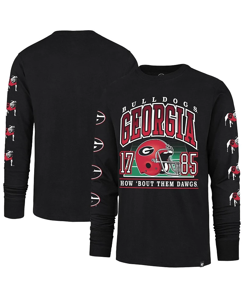 '47 Brand Men's Black Georgia Bulldogs Go Big Long Sleeve T-Shirt