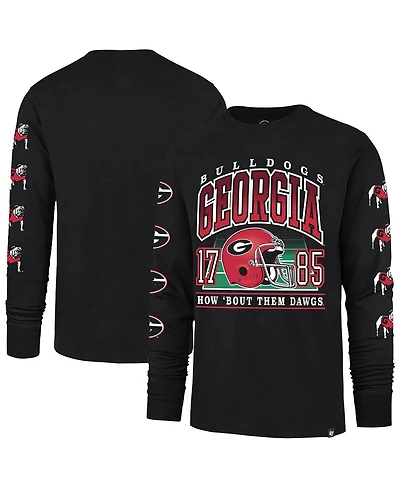 '47 Brand Men's Black Georgia Bulldogs Go Big Long Sleeve T-Shirt