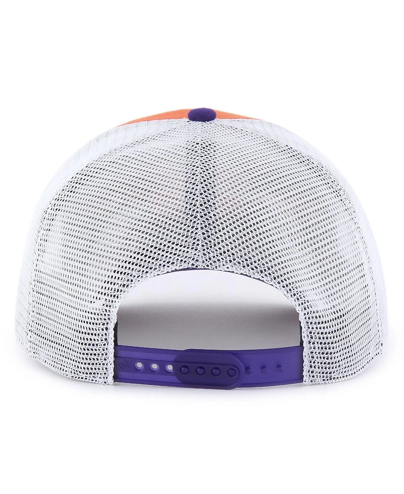'47 Brand Big Boys and Girls Orange/Purple Clemson Tigers Super Stripe Hitch Adjustable Trucker Hat