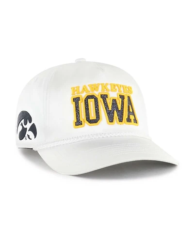 '47 Brand Women's White Iowa Hawkeyes Outspoken Hitch Adjustable Hat