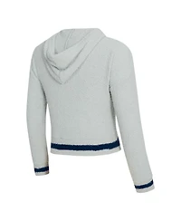 Concepts Sport Women's 2-Piece Gray/Navy Penn State Nittany Lions Whitley Long Sleeve Hoodie Top and Shorts Set