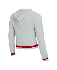 Concepts Sport Women's 2-Piece Gray/Red Georgia Bulldogs Whitley Long Sleeve Hoodie Top and Shorts Set
