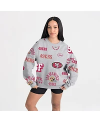 Gameday Couture Women's Heather Gray San Francisco 49ers Always On Repeat Fleece Sweatshirt