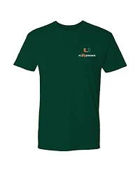 FloGrown Men's Green Miami Hurricanes Rally Mascot T-Shirt