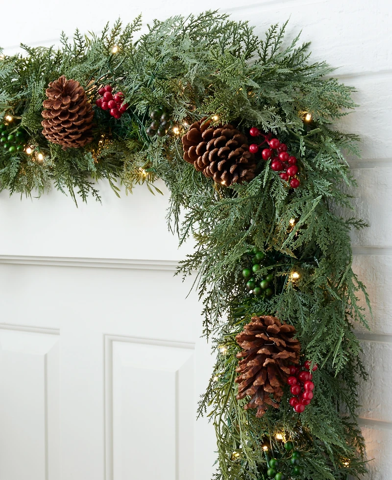 Balsam Hill 120" Outdoor Winter Evergreen Christmas Garland