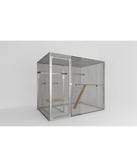 Streamdale Furniture Cat House Large Catio Cat Cage Shelter Enclosure Playpen 7.8 ft x4.9 ft