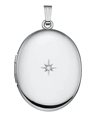 Drs, Inc. 925 Sterling Silver Oval 17mm Polished Locket for Women
