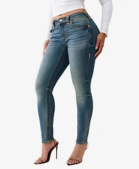 True Religion Women's Jennie Skinny Super T Flap Jeans