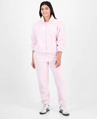 Madden Girl Juniors Sherpa Fleece Zip Up Jacket Sherpa Fleece Jogger Pants