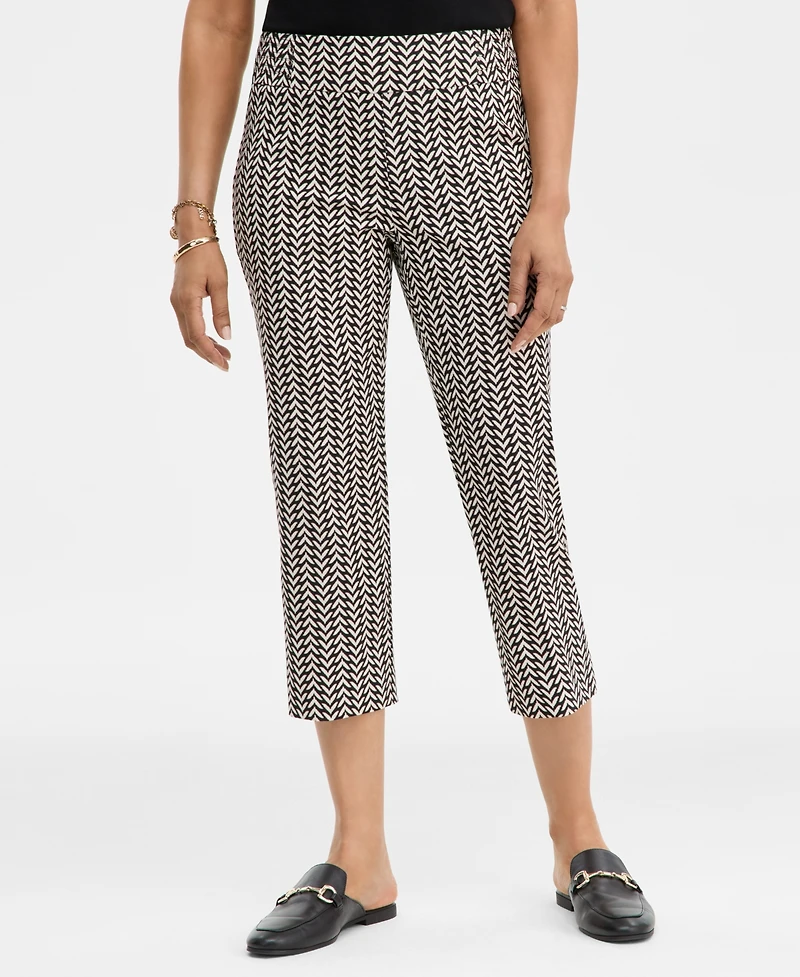 Jm Collection Women's Printed Rivet Capri Pants, Macy's Exclusive