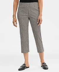 Jm Collection Women's Printed Rivet Capri Pants, Macy's Exclusive