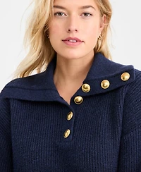 On 34th Women's Collared Button Pullover Sweater, Macy's Exclusive