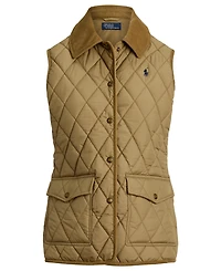 Polo Ralph Lauren Women's Corduroy-Trim Quilted Vest