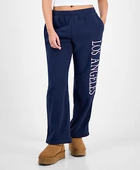 Rebellious One Juniors' Los Angeles Polar Fleece Sweatpants