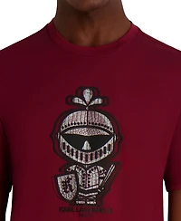 Karl Lagerfeld Paris Men's Armor Dragon Skin Printed T-Shirt
