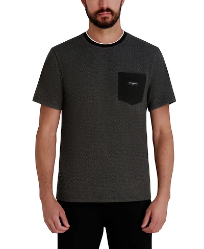 Karl Lagerfeld Paris Men's Textured T-Shirt