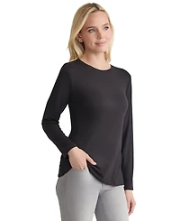 Jones New York Women's Long Sleeve Crewneck Top