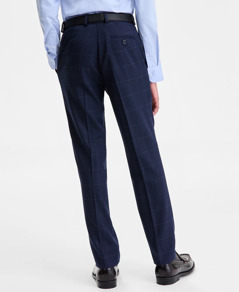 B By Brooks Brothers Boys 8-20 Blue Birdseye Window Classic Pants