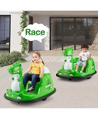 Bumper Car for Kids with Remote Control, Spray Colorful Flashing Lights