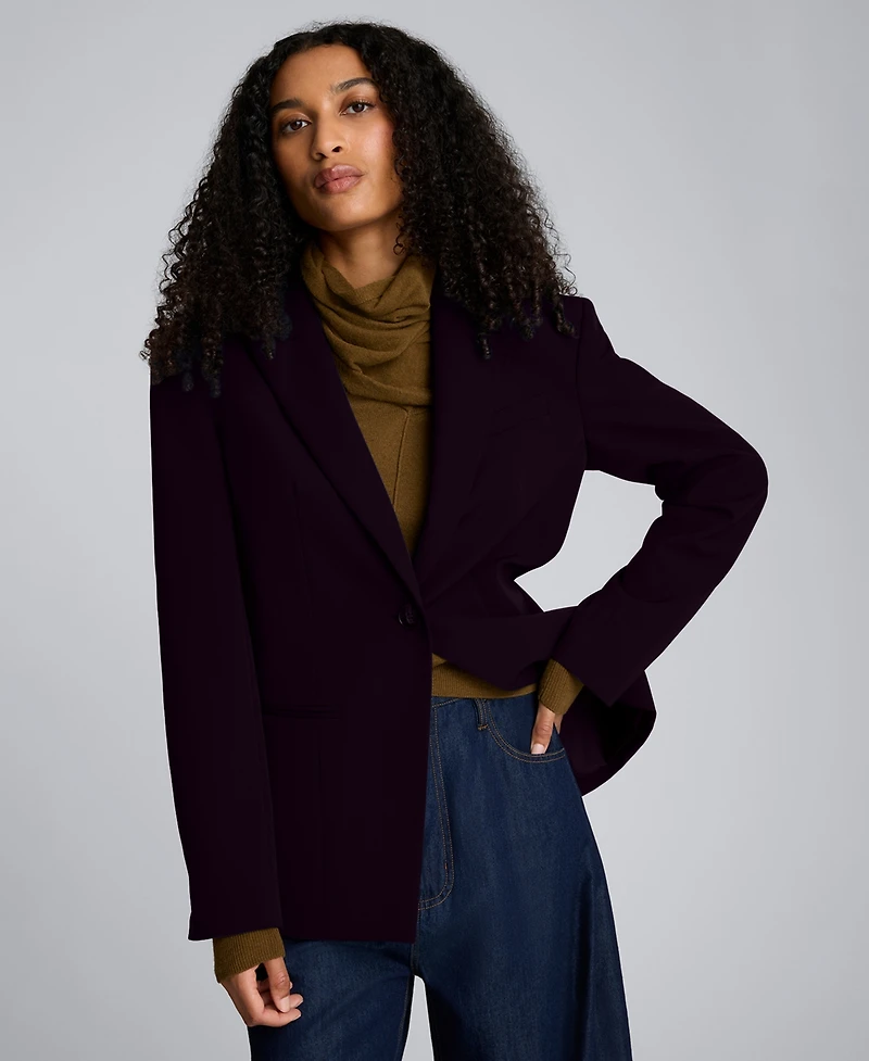 Kenneth Cole Women's Slim-fit Peak Lapel Blazer