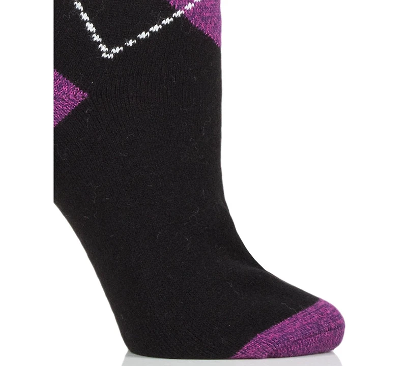Heat Holders Women's Ultra Lite Delilah Argyle Crew Socks