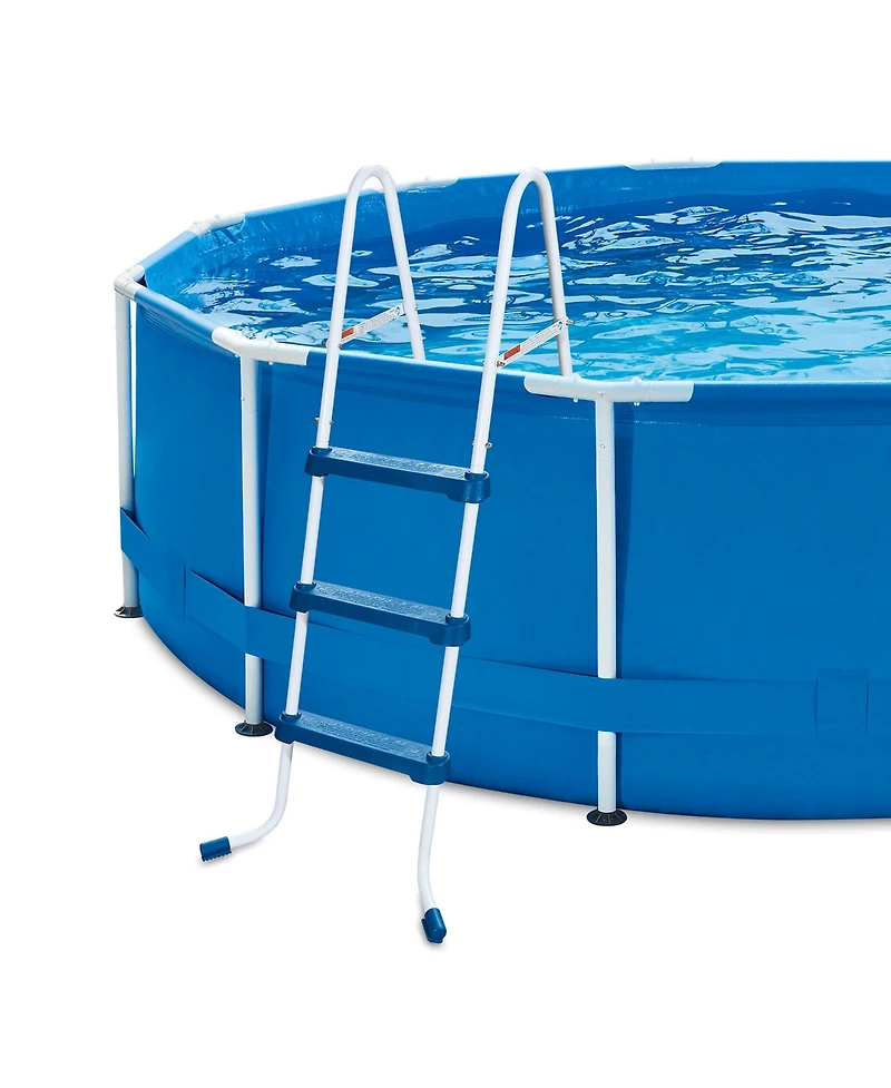 Funsicle 42 Inch SureStep 3 Stair Outdoor Above Ground Swimming Pool Ladder