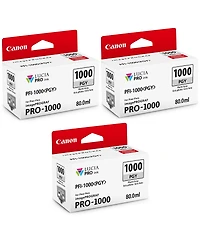 Canon 3 Pack Pfi-1000PG Photo Gray Lucia Pro ink for imagePROGRAF Pro-1000