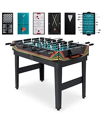 Best Choice Products 2x4ft 10-in-1 Combo Game Table Set w/ Hockey, Foosball, Pool, Shuffleboard