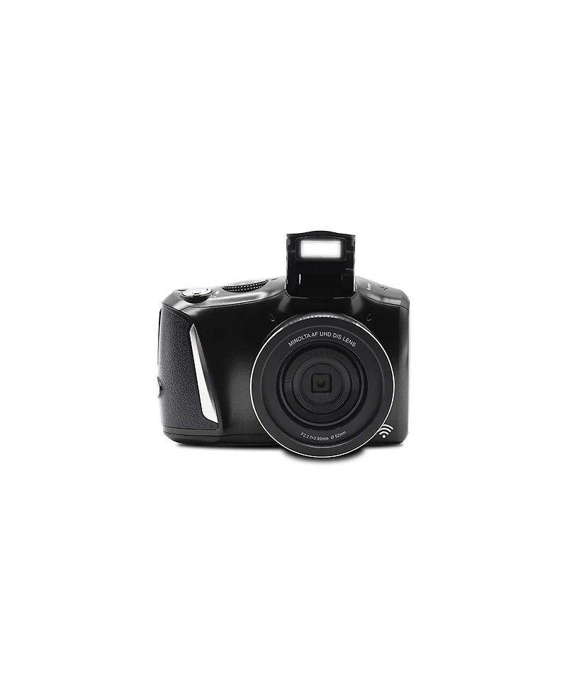 Minolta MND55 64 Mp Af 4K Ultra Hd Digital Camera with WiFi, Black