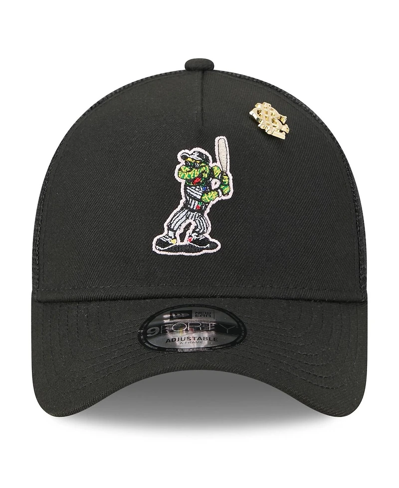 New Era Men's Black Chicago White Sox 2025 Big League Chew A-Frame 9FORTY Adjustable Trucker Hat