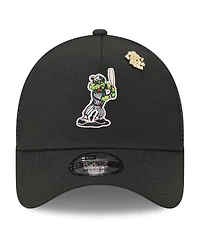New Era Men's Black Chicago White Sox 2025 Big League Chew A-Frame 9FORTY Adjustable Trucker Hat