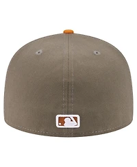 New Era Men's Olive/Orange Chicago White Sox Two-Tone Color Pack A-Frame 59FIFTY Fitted Hat