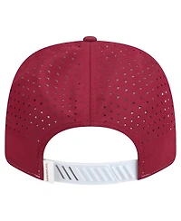 New Era Men's White/Garnet Florida State Seminoles Perforated Patched 9SEVENTY Adjustable Hat