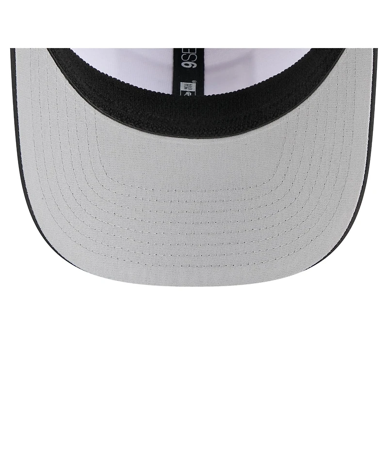 New Era Men's White/Black Missouri Tigers Perforated Patched 9SEVENTY Adjustable Hat