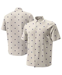 Under Armour Men's Tan Notre Dame Fighting Irish Gameday Armourfuse Camp Button-Up Shirt