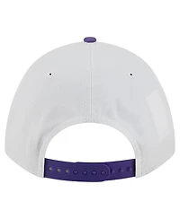 New Era Men's White/Purple Ecu Pirates Arch Two-Tone Rope 9FORTY A-Frame M-Crown Adjustable Hat