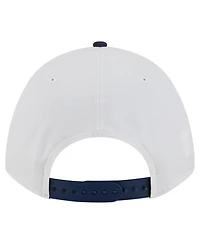 New Era Men's White/Navy Illinois Fighting Illini Arch Two-Tone Rope 9FORTY A-Frame M-Crown Adjustable Hat