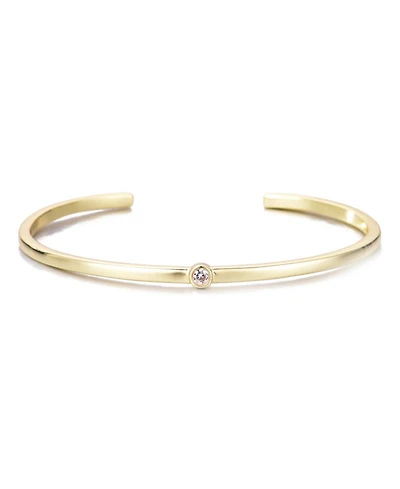 Adornia Gold Cz Skinny Cuff Bracelet