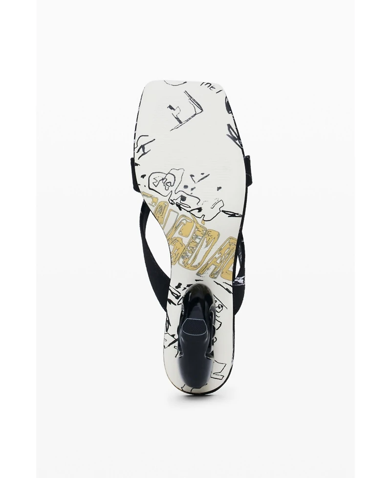 Desigual Women's Heart heel sandal