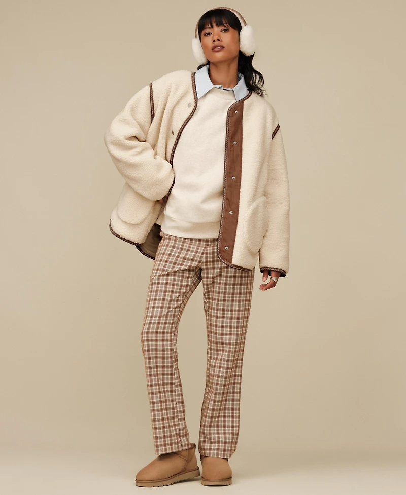Ugg Women's Emerson Braid Front-Placket Jacket