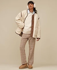 Ugg Women's Emerson Braid Front-Placket Jacket