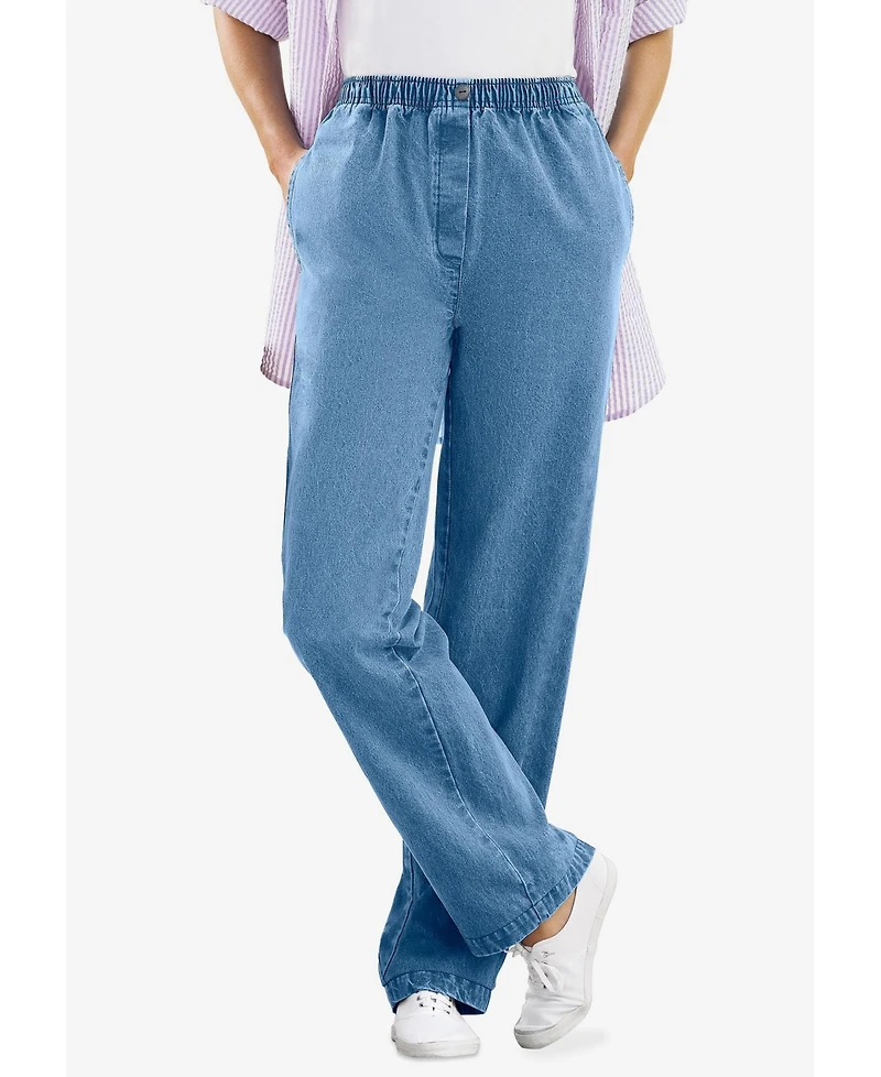 Woman Within Women's Within 7-Day Straight-Leg Denim Jean