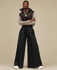 Ugg Women's Classic Extra Whipstitch Detail Wide-Leg Pants