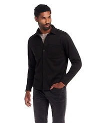 Weatherproof Vintage Men's Textured Knit Shirt Jacket