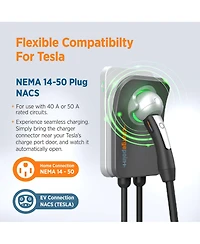 ChargePoint Home Flex Level 2 Ev Charger Nacs, Nema 14-50 Outlet Charge Station
