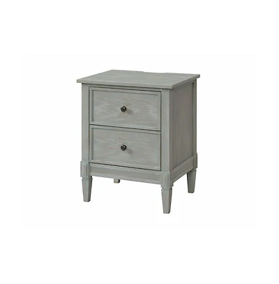 Westwood Design Vivian 2-Drawer Modern Wood Nightstand in Dawn Gray