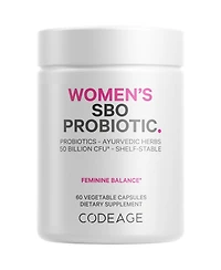 Codeage Women's Probiotics Supplement - 50 Billion CFUs - Sbo Probiotics & Prebiotics - Cranberries - Feminine Health