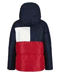 Tommy Hilfiger Toddler and Little Boys 2T-7 Color Block Puffer Jacket